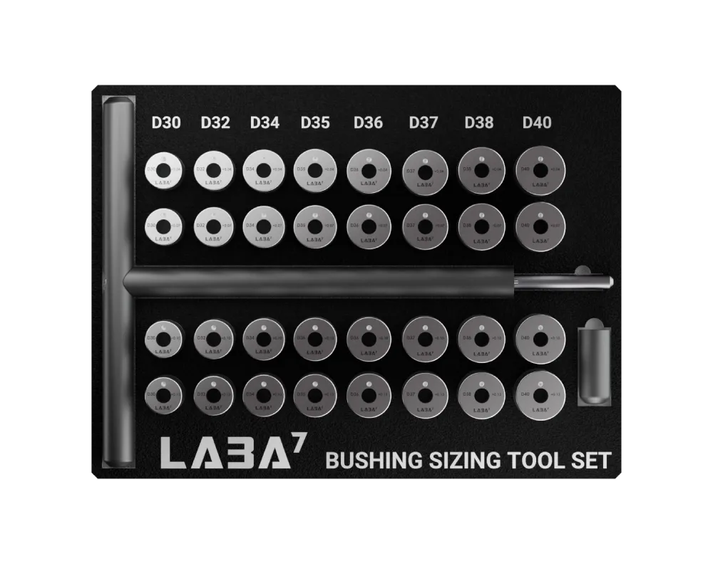LABA7 bushing sizing tool set - top