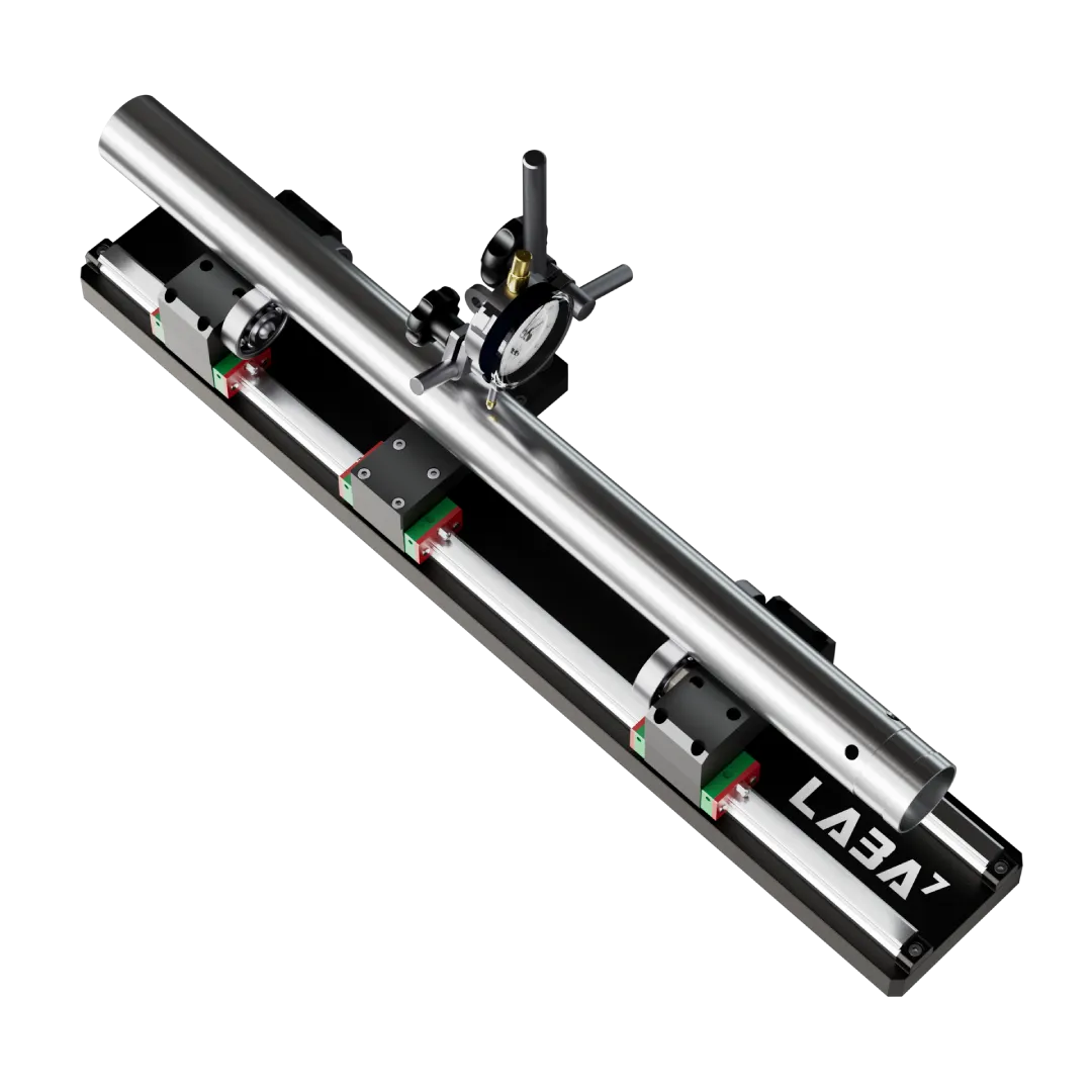 LABA7 shock absorber runout measuring tool with shaft from top