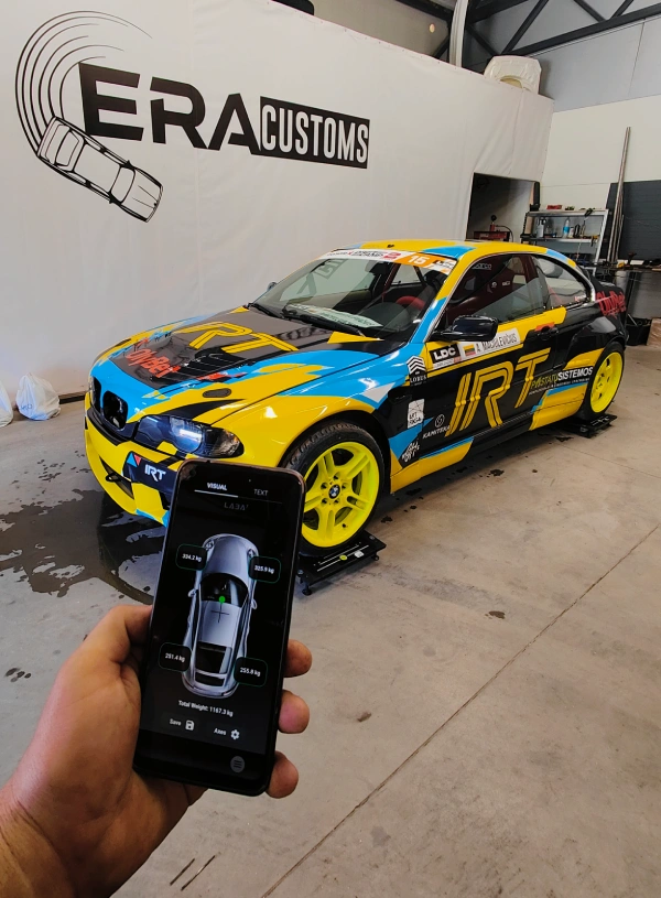 ERA customs using LABA7 race car scales