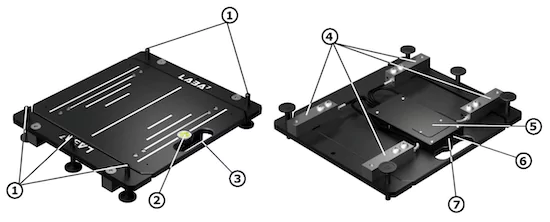 Numbered LABA7 racing scales parts
