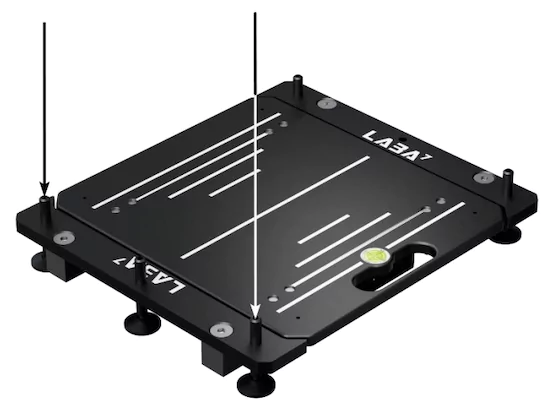 Identified LABA7 racing scales leveling feet