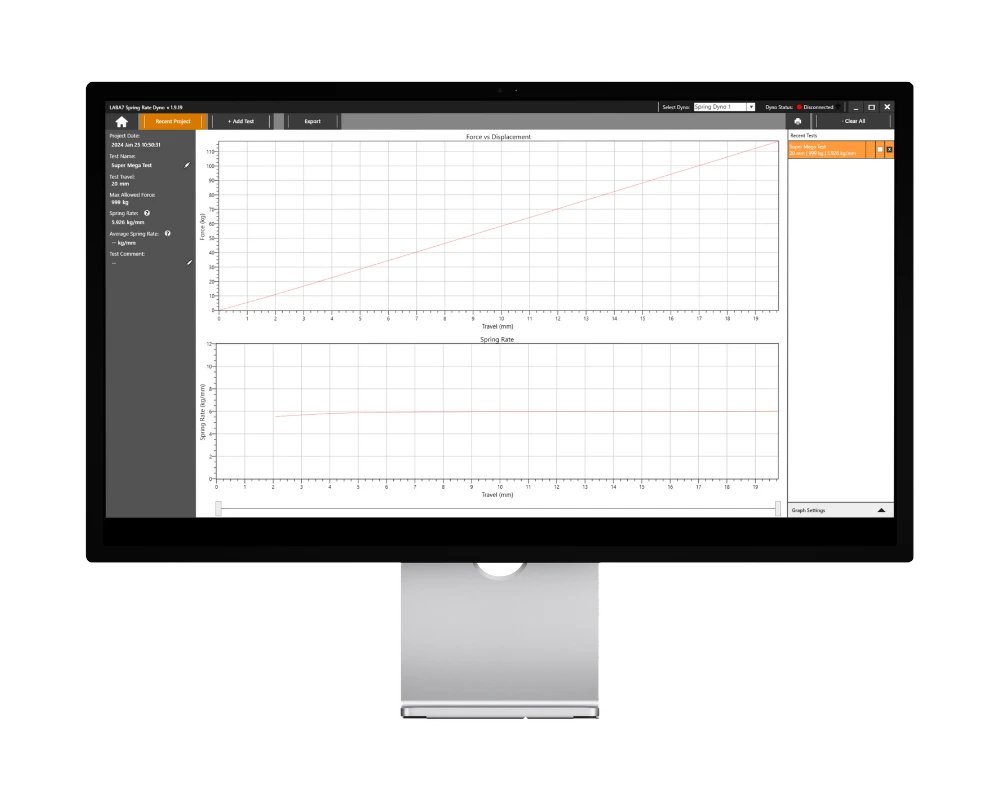 Software for spring dyno Software for spring dyno