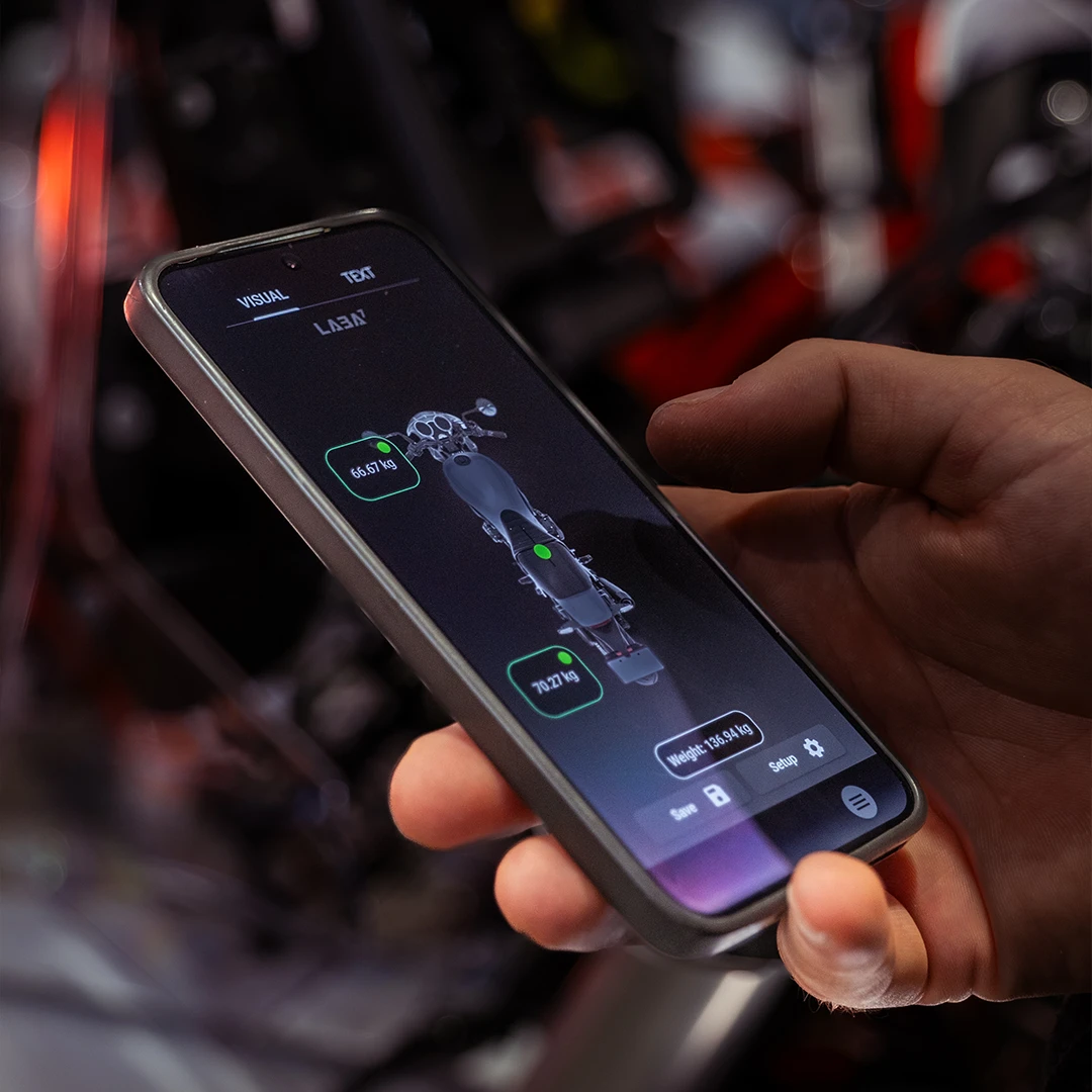 Two-wheeled Vehicle Scales - App